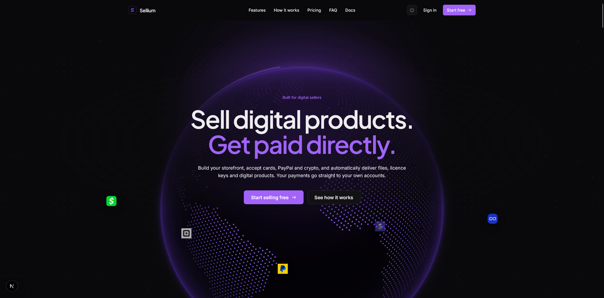 Sellium screenshot