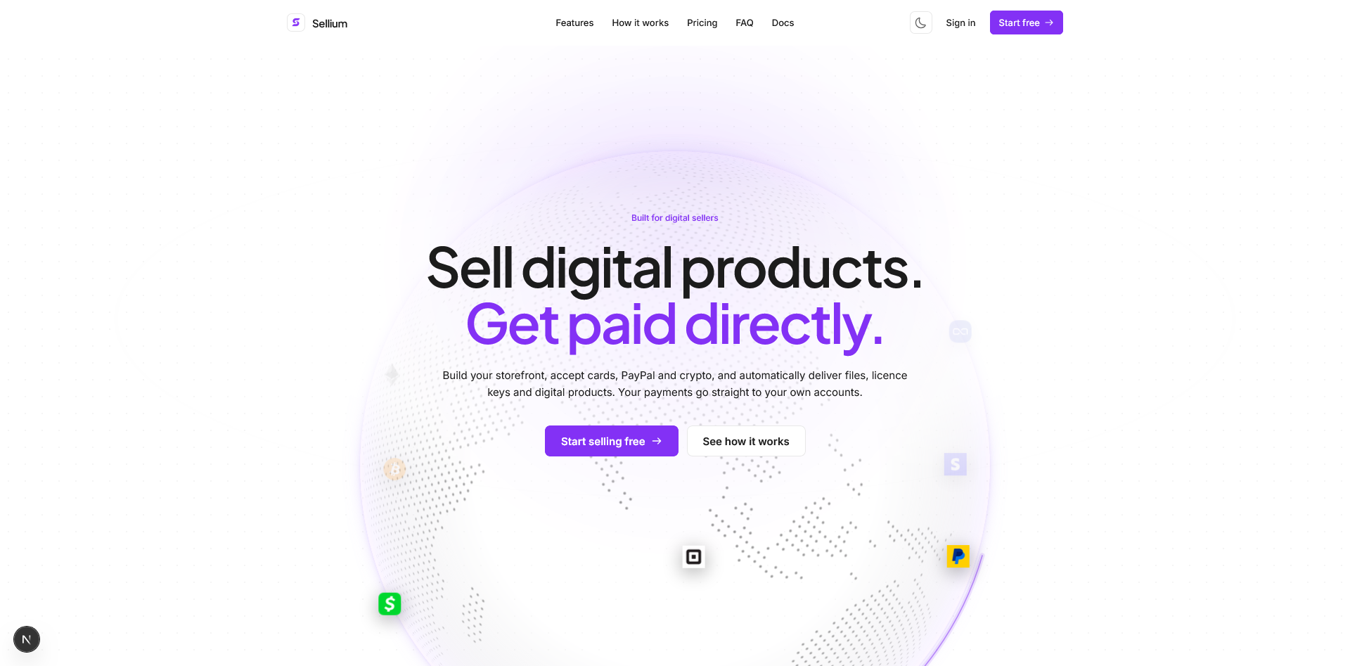 Sellium screenshot
