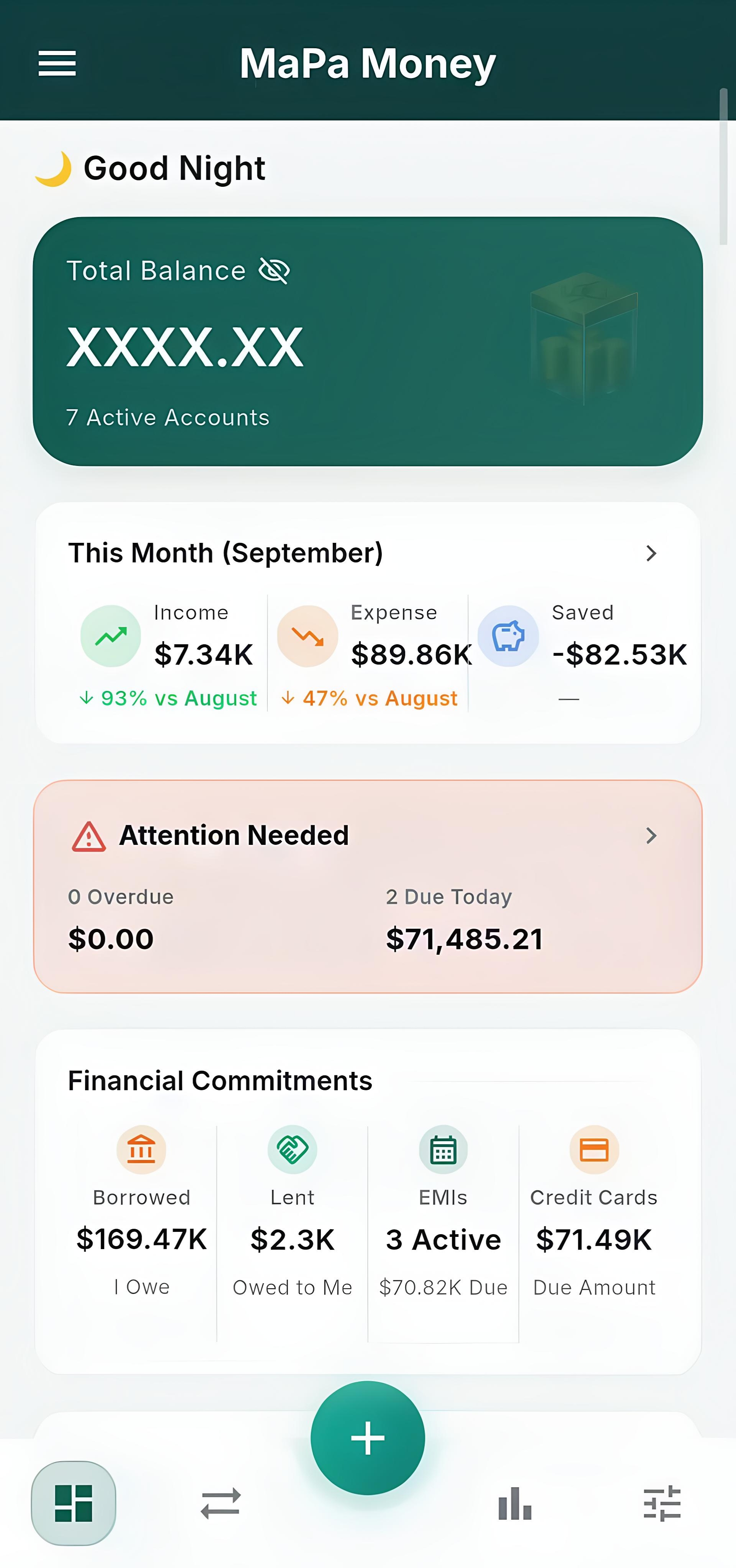 MaPa Money: Expense Tracker screenshot