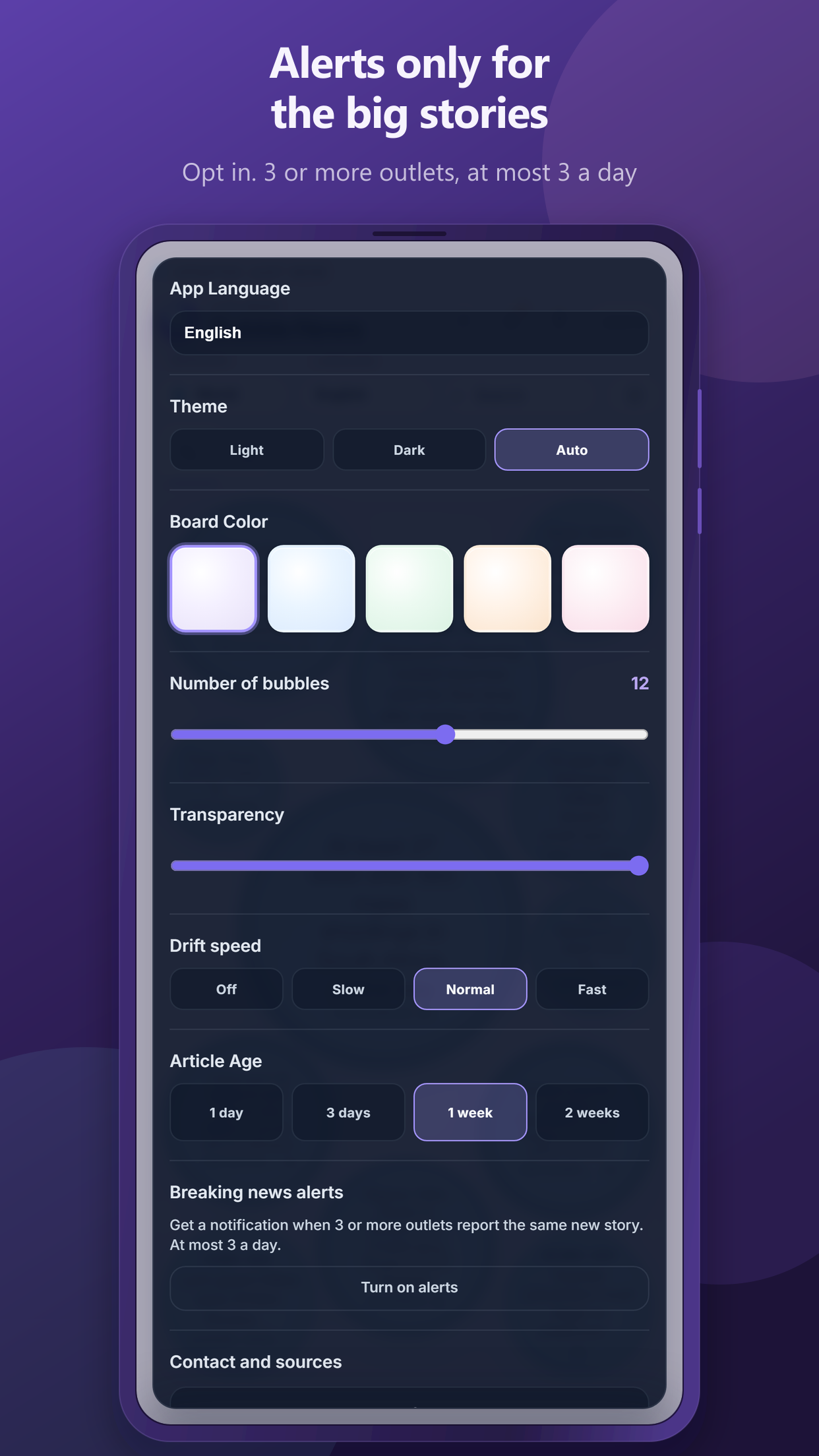 Bubble News screenshot